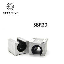 4 pcs SBR20UU SBR20 Linear Bearing 20mm Open Linear Bearing Slide block 20mm CNC parts linear slide 2024 - buy cheap