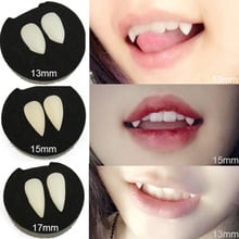 Horrific Fun Clown Dress Vampire Teeth Halloween Party Dentures Props Zombie Devil Fangs Tooth With Dental Gum Halloween Cosplay 2024 - buy cheap