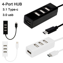 Type-C To 4-Port USB 3.0 Hub USB 3.1 Adapter For Apple Macbook 12 PC For Macbook Smartphone PC iMac HUB Adapter 30 2024 - buy cheap