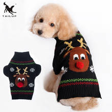TAILUP New Arrival Cheap Dog Clothes Cartoon Christmas Elk Pet Dog Sweater For Small Dogs Chihuahua Yorkie XXS/XS/S/M/L/XL 2024 - buy cheap