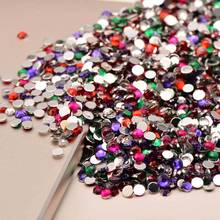 1000pcs Mixed Color Jelly AB Color Nail Art Resin Rhinestones Non Hot Fix Rhinestones For Nail Art Decorations Accessories 2024 - buy cheap