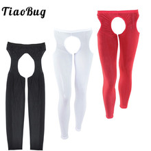 TiaoBug-Pantalones sexys para hombres, ropa interior exótica Gay, Sexy, con entrepierna abierta, para sexo, para club nocturno 2024 - compra barato