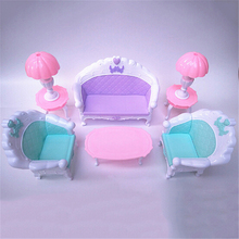 Cadeira de balanço sofá boneca acessórios conjuntos de móveis de plástico para casa de boneca decoração do bebê brinquedos móveis 2024 - compre barato