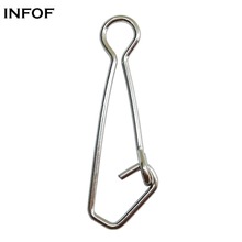 INFOF 200pcs/lot Fishing Snap Hooked Snap Hook Link Carp Fishing Connector Stainless Steel Long Line Clips Lure Snap 2024 - buy cheap