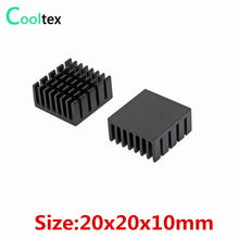 300 pcs 20x20x10mm Alumínio Extrudado dissipador de calor de refrigeração do radiador do dissipador de calor para Chip De MEMÓRIA RAM LED IC REFRIGERADOR 2024 - compre barato