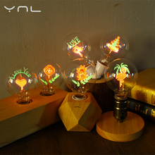YNL Ampoule Vintage Edison Bulb E27 G80 Flower Filament Bulb Indoor Lamp 220V Incandescent Bulb Home Decor Retro Edison Lamp 2024 - buy cheap