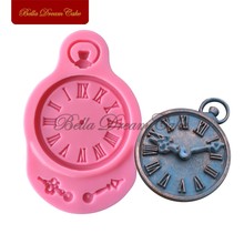 Clock Silicone Cake Mold Design Cupcake for Decorating Fondant 3D Watch Soap Mould Cake Sugarcraft Bakeware Tools SM-544 2024 - buy cheap