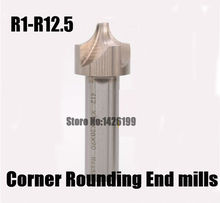 Fresas de extremo redondeado de esquina HSS, R1-R12.5 de flauta, 2/4, fresa cóncava de radio de bola, (R1/R2/R4/R5/R6/R8/R10/R12), 1 Uds. 2024 - compra barato