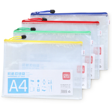 50Pcs Wholesale A5/B5/A4 File Folders Colorful Mesh Zipper Paper Bags Waterproof Document Bags File Management Helper Folders 2024 - compre barato