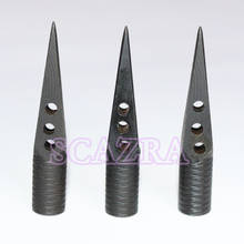 New 3pcs Medieval Metal Broadheads Arrow Heads Tips 175 Grain Fletching Archery For Wooden Arrows 2024 - buy cheap