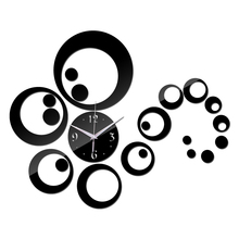 2019 reloj de pared de acrílico caliente reloj de cuarzo diy relojes de decoración para el hogar espejo 3d pegatinas diseño 2024 - compra barato