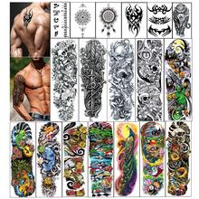 Temporary Tattoo Black tattoo Body Stickers Arm Shoulder Chest & Back Make Up Temporary Tattoo for Guys for Man 2024 - buy cheap