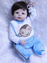 DollMai-muñecas Reborn de cuerpo entero de silicona de 23 pulgadas, muñeco para niños, regalo para recién nacidos 2024 - compra barato