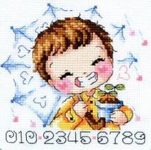 Gold Collection Lovely Counted Cross Stitch Kit Love is Sliding on the Rain Boy SO 2024 - buy cheap