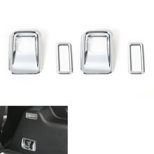 Interior do carro chrome traseiro carga tronco gancho capa + tronco traseiro luz quadro guarnição decoração para jeep cherokee 2015 2016 estilo do carro 2024 - compre barato