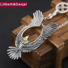 Hippop-colgante de pluma de águila voladora para hombre y mujer, collar de boda de plata de ley 2019 100%, fabricación de joyería de colgantes P26, 925 2024 - compra barato