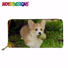 Boston Terrier-cartera de mano larga para mujer, carteras impresas Kawaii corgi dog, tarjetero para Chica adolescente 2024 - compra barato