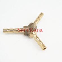 LOT 2 Y Hose Barb I/D 6mm 3 Ways Brass coupler Splicer Connector fitting for Fuel Gas Water 2024 - buy cheap