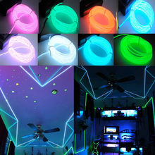 1m luz de néon fio el 8 cores led luz de tira com controlador para a dança do carro festa bicicleta decoração iluminação 2024 - compre barato
