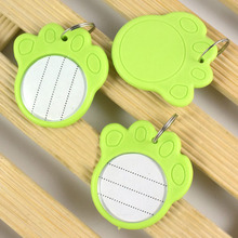 Plastic Luminous Pet Dog Cat ID Tags Collar Paw Shaped Light Weight Pet Identification Tag for Dogs Cats Name Card 2024 - buy cheap