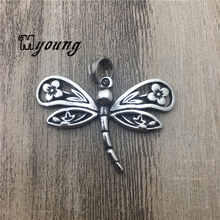 Distress Dragonfly Shape Stainless Steel Pendants For Necklace,Cute Animal Charms For DIY Jewelary MY1911 2024 - buy cheap