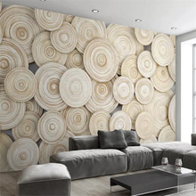 beibehang Wallpaper mural custom living room bedroom "annual ring" simple natural modern minimalist wood grain mural background 2024 - buy cheap