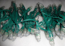 DC12V 100nodes/strand RGB dump nodes, IP68 rated; 24W;all green wires 2024 - buy cheap