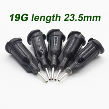 100Pc 19G length 23.5mm Precision passivated S.S. Dispense Tip with PP Safetylok hub, 0.5" Tubing Length glue dispenser needles 2024 - buy cheap