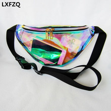 Super quality fanny pack women's handbags Laser purse holographic chest waist bag women belt bag waist leg bag waist pack 2024 - buy cheap