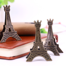 1PC Paris Eiffel Tower Metal Clips Bookmark Paper Clip Metal Material Bookmarks for Book Stationery School Office Supplies 2024 - купить недорого