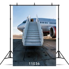Airplane Ladder Vinyl Photography Background For Children Baby New Born Shower Agult Backdrop Photocall Photo Booth Studio 2024 - buy cheap
