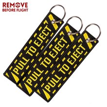 Pull To Eject Aviation Gift Keychain Embroidered Key Chain Fashion Car Key Chains Embroidery Key Chain Key Fob Keychain 3PCS/LOT 2024 - buy cheap