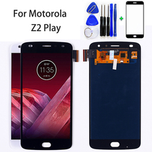 5,5 дюймов для Motorola AMOLED ЖК-дисплей для Motorola Moto Z2 Play 1920*1080 кодирующий преобразователь сенсорного экрана в сборе закаленное стекло 2024 - купить недорого