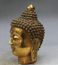 YM  306  8" Folk Chinese Tibet Brass Shakyamuni Sakyamuni Amitabha Fo Head Set Statue 2024 - buy cheap