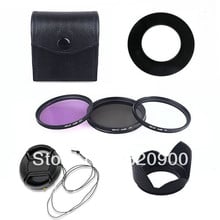Cubierta de lente + Kit de filtro UV CPL FLD + tapa para Nikon D5100 D3100 w/ 18-55mm, garantía de 100%, 52mm 2024 - compra barato
