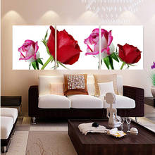 3 Panel Modern Abstract Flower Canvas Painting On Canvas Wall Art Flowers Picture Home Decor For Living Room Descorative Picture 2024 - buy cheap