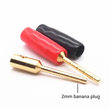 20pcs/lot Amp Wiring Pin Plugs Speaker Connector 2mm Banana Plug Screw Terminal 2024 - buy cheap