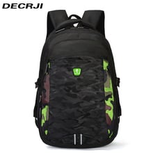 DECRJI Waterproof Nylon Backpack School Bags For Teenagers Men Large Capacity Travel Backpack Unisex Laptop Rucksack Backpacks 2024 - buy cheap