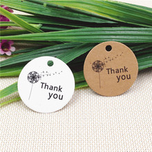 200Pcs/Lot  Handmade Thank You Kraft 3cm Tags For Engagement Holiday Dessert Party Bags Supply Card Paper Price Label Hang Tags 2024 - buy cheap