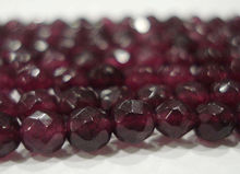 wb 003091 Wholesale 5 Strands Natural 4MM indian Garnet Faceted Round Bead 15" 2024 - buy cheap