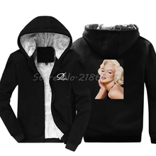 Nova marilyn monroe camisola sexy deusa hoodies homens algodão com capuz hip hop jaquetas topos harajuku streetwear fitness 2024 - compre barato