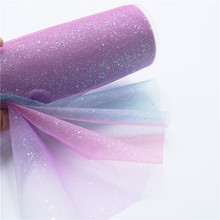 10 Yds Rainbow Glitter Tulle Fabric DIY Craft Sash Baby Shower Tutu Skirt Packaging Gifts Bridal Headwear Wedding Party Supplies 2024 - buy cheap