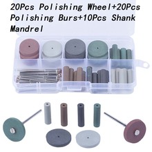 High Quality NEW 1 set Dental Silicone Rubber Polishing Grinding Wheels Burs Coarse Fine Ultra Fine 10 Shank Mandrel 2024 - buy cheap