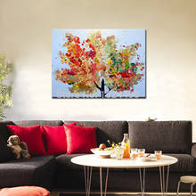 High Quality Hand Painted Abstract tree Modern Oil Painting On Canvas Wall Art Pictures Landscape Home Decoration No Frame 2024 - buy cheap