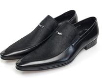 Sapatos masculinos de couro legítimo, sapatos pretos para negócios 2018 2024 - compre barato