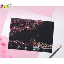 Dpf magic scratch arte pintura em papel com o desenho cartão postal brinquedos de desenho decoração para casa raspagem melhor presente 2024 - compre barato