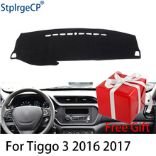 Para chery tiggo 3 2016 2017 dashboard esteira almofada de proteção sombra almofada interior adesivo estilo do carro acessórios 2024 - compre barato