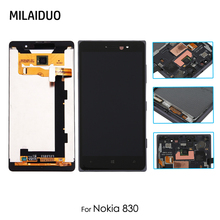 LCD Display For Nokia 830 RM-984 5.0'' Touch Screen Digitizer Sensor Glass Black with Frame Replacement Parts Assembly 2024 - buy cheap