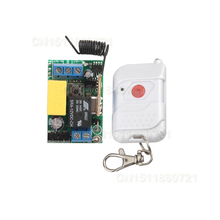 Ac220v 1ch 10a RF inalámbrico push Control remoto luz código aprendizaje interruptor sistema de palanca momentánea 315/433. 92 2024 - compra barato
