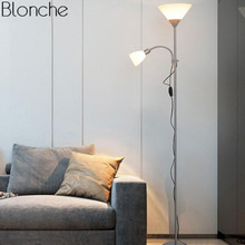 Modern Nordic Design 2 Lights Night Floor Lamp Stand Light Living Room Hotel Adjustable Fixtures E27 LED for Bedroom Home Lamp 2024 - buy cheap